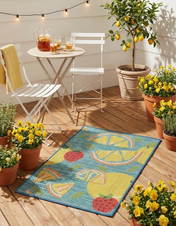 2' x 3' 1 Easy-Clean Baja Indoor / Outdoor Rug