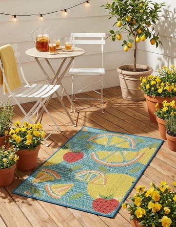 2' x 3' 1 Easy-Clean Baja Indoor / Outdoor Rug