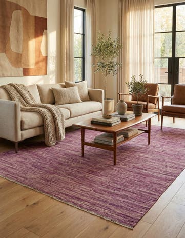 5' 6 x 8' Hand Woven Kilim Modern Wool Rug