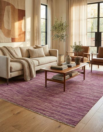 5' 6 x 8' Hand Woven Kilim Modern Wool Rug