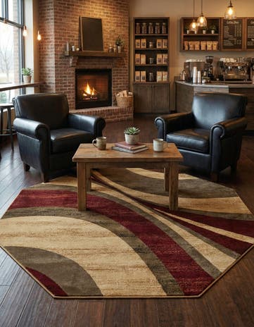 7' 10 x 7' 10 Cafe Octagon Rug