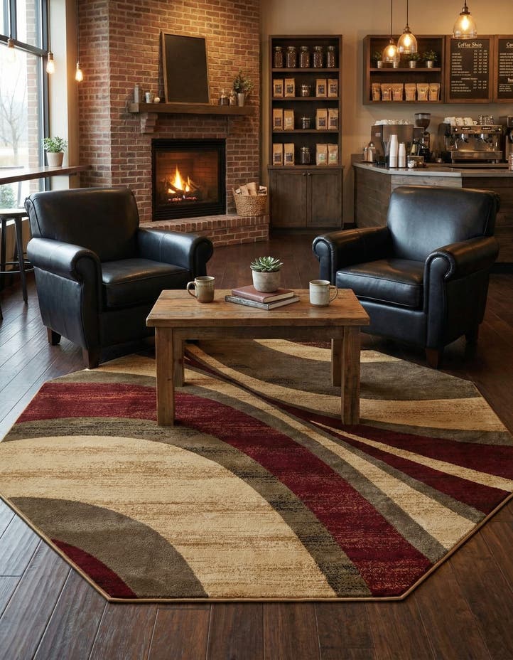 7' 10 x 7' 10 Cafe Octagon Rug