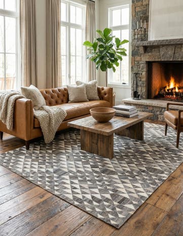 5' x 7' 10 Cowhide Rug