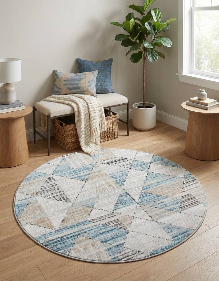 Detail image of 3' 3 x 3' 3 Leipzig Round Rug