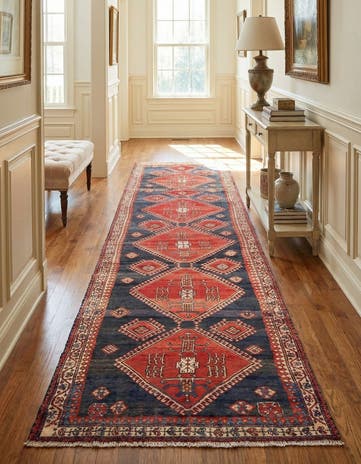 3' 9 x 11' 7 Hamedan Runner Rug