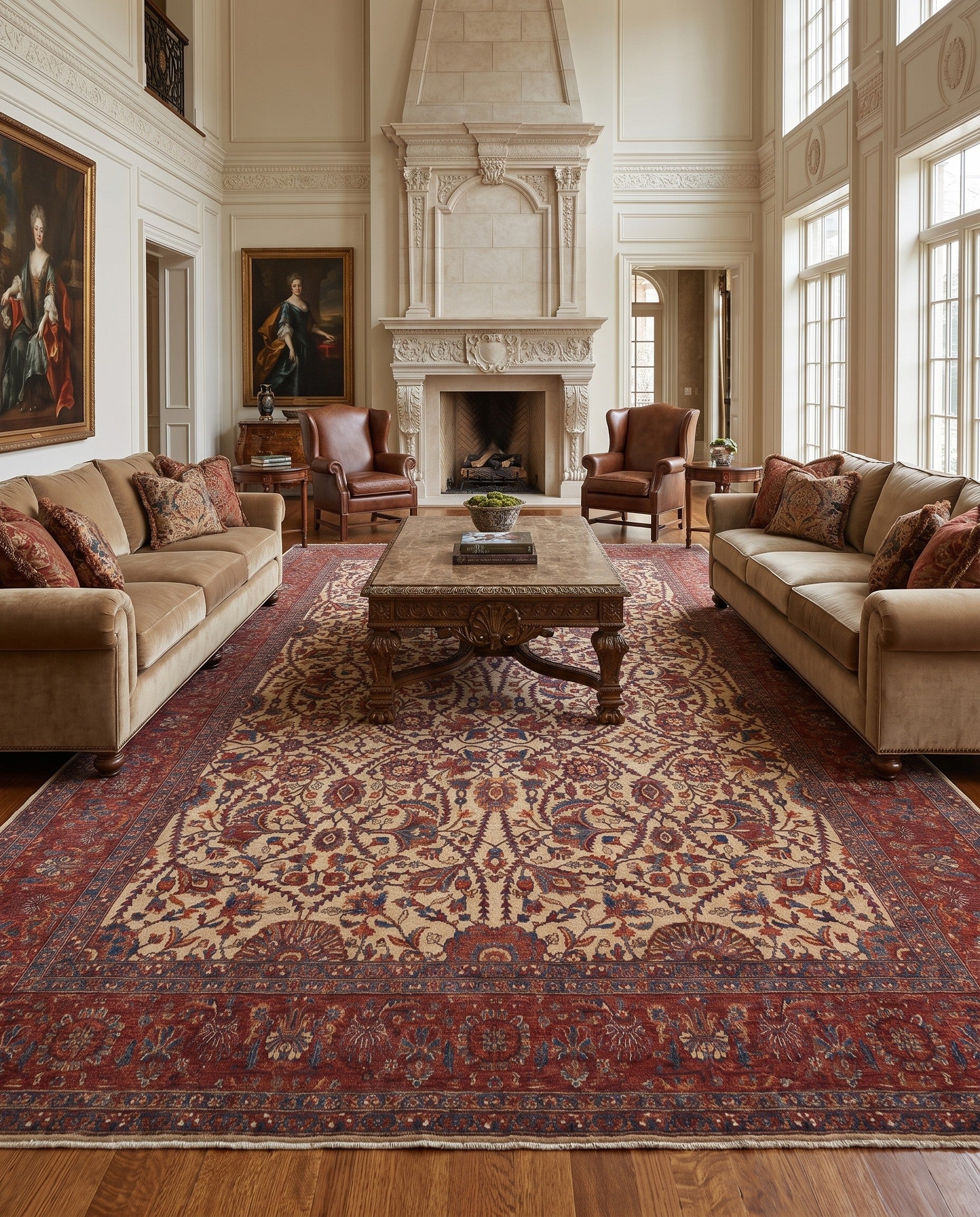 11' 1 x 16' 2 Hand Knotted Ariana Ziegler Rug