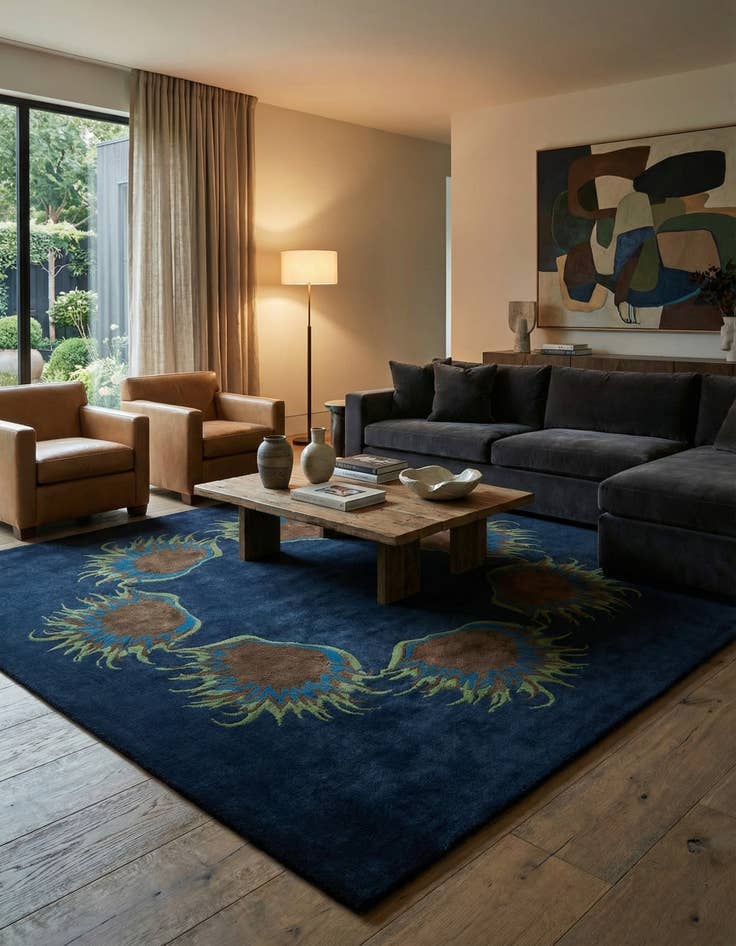 Detail image of 7' 6 x 7' 7 Luna Square Rug