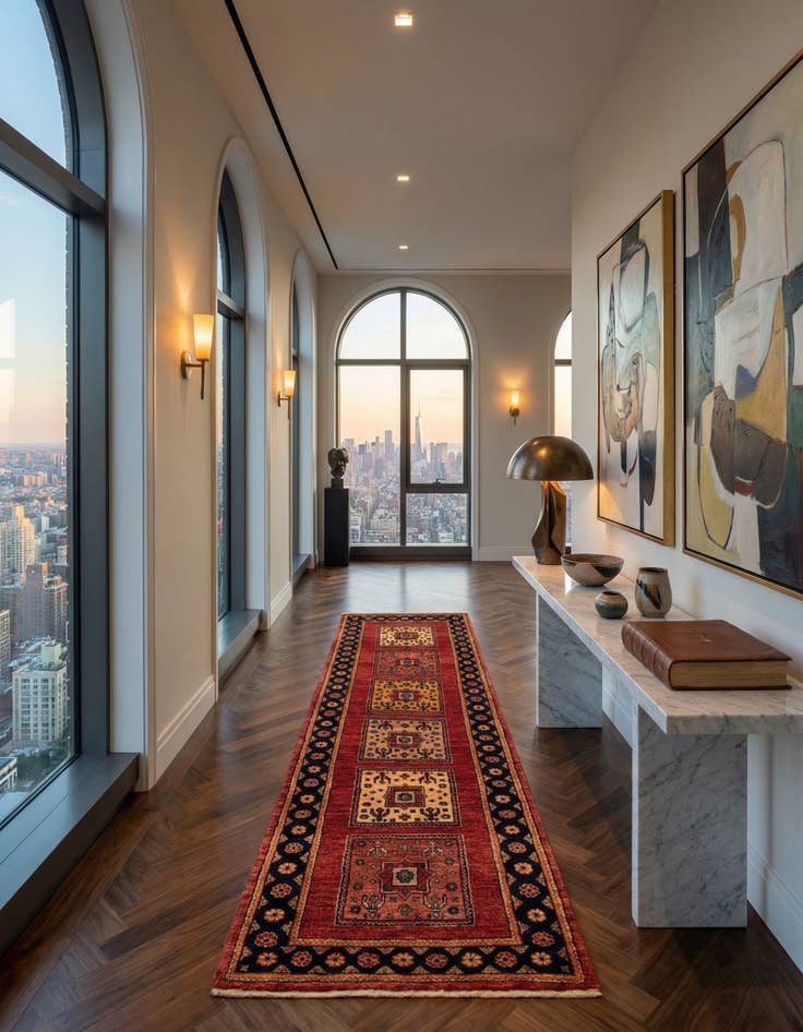 Detail image of 2' x 6' 9 Kashkuli Runner Rug