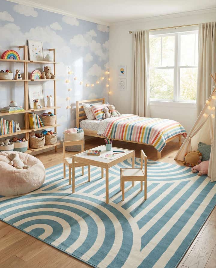 7' 10 x 7' 10 Whimsy Kids Square Rug