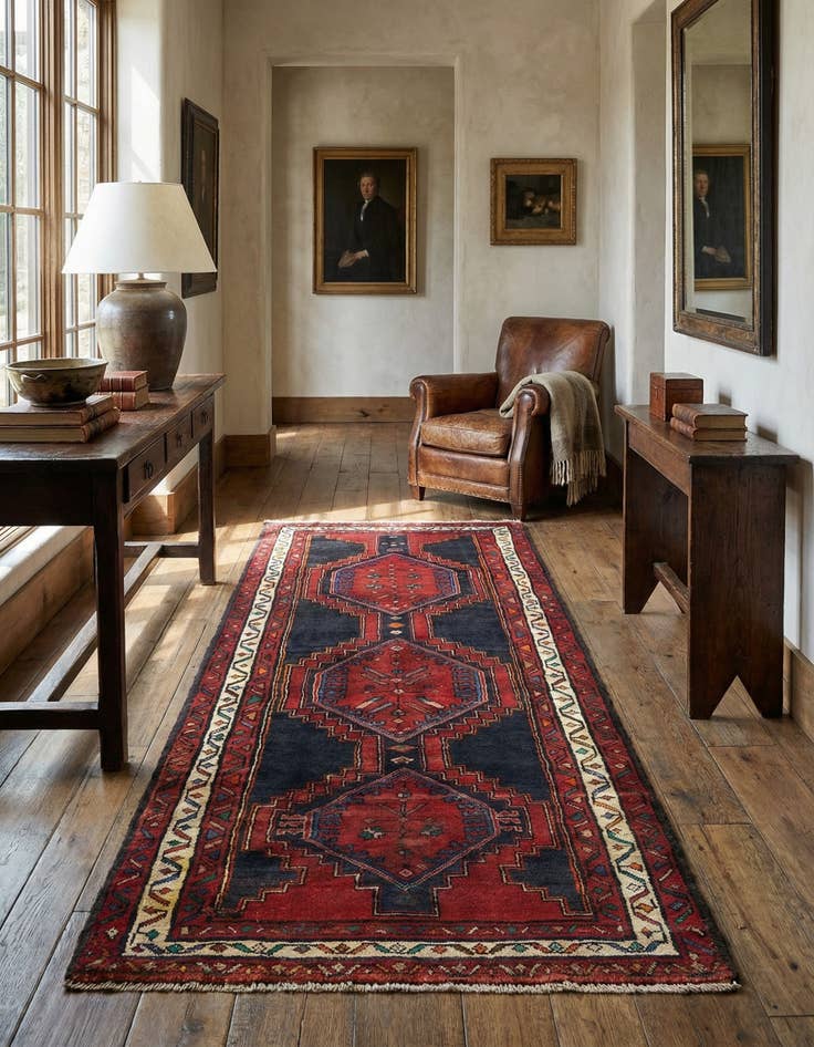 Detail image of 3' 7 x 8' 8 Hamedan Rug