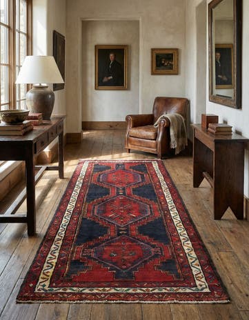 3' 7 x 8' 8 Hamedan Rug