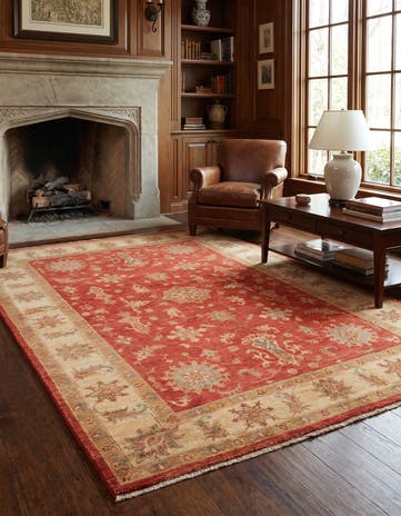 5' 7 x 7' 8 Hand Knotted Ziegler Rug
