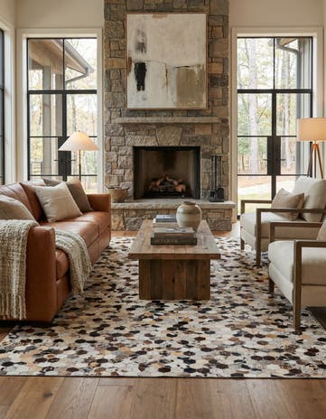5' x 8' Cowhide Rug