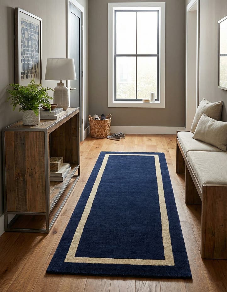 2' x 6' 1 Jill Zarin Border Wool ...