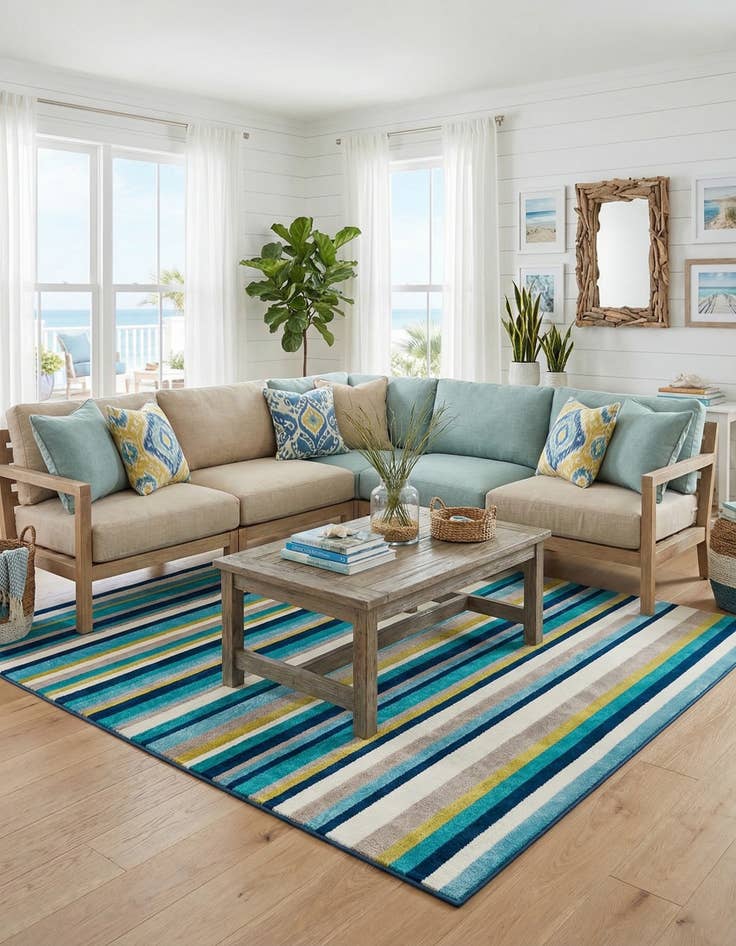 Detail image of 7' 10 x 7' 10 Azalea Square Rug