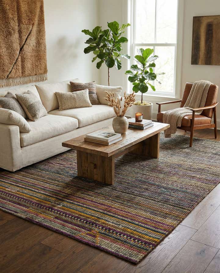 7' 8 x 9' 10 Hand Knotted Moroccan Wool Rug