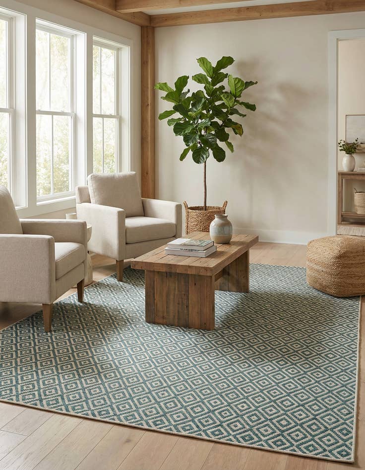 Detail image of 9' x 12'  Washable Jill Zarin Costa Rica Indoor / Outdoor Rug