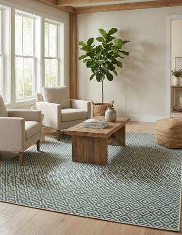 9' x 12' Easy-Clean Jill Zarin Costa Rica Indoor / Outdoor Rug