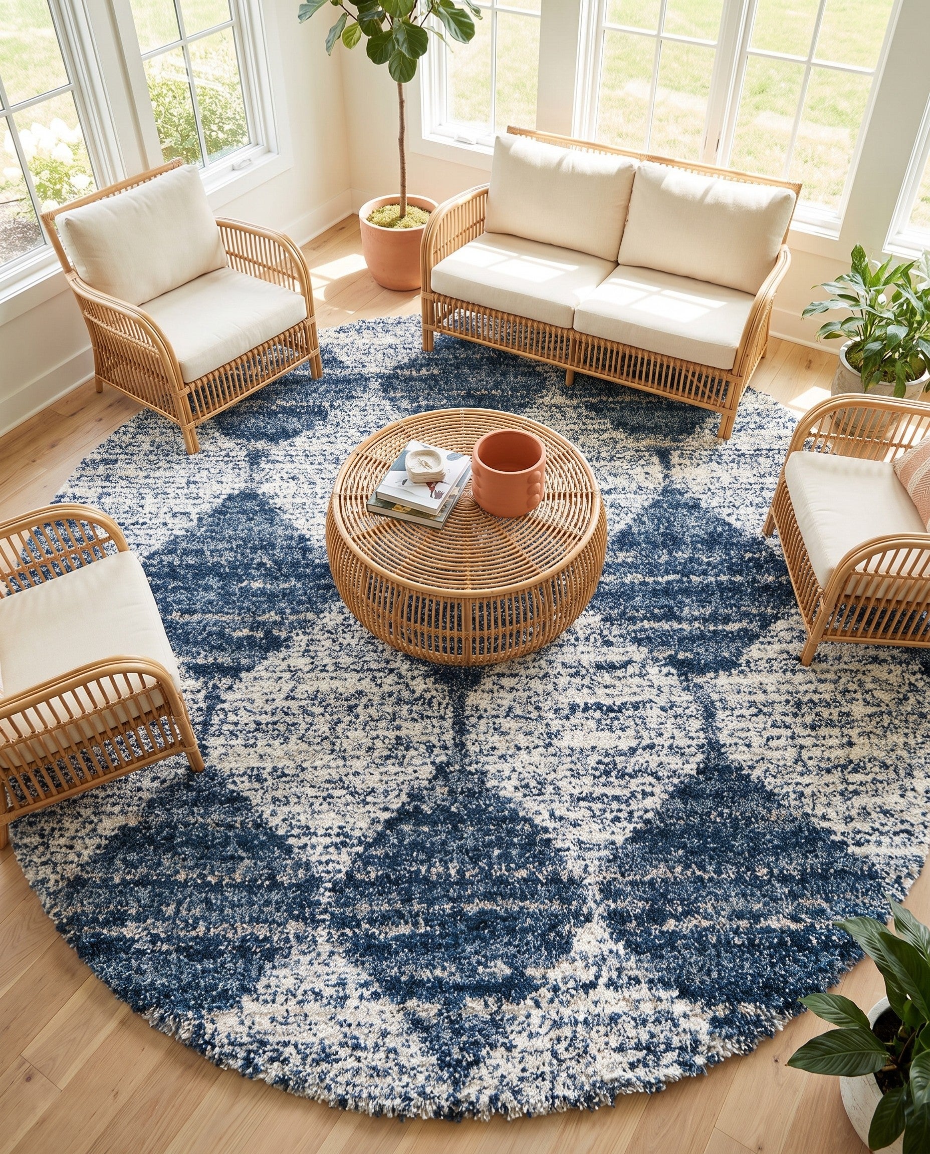 10' x 10' Serenity Shag Round Rug