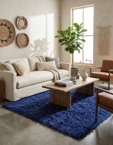 4' 8 x 6' 3 Hand Knotted Moroccan Wool Rug