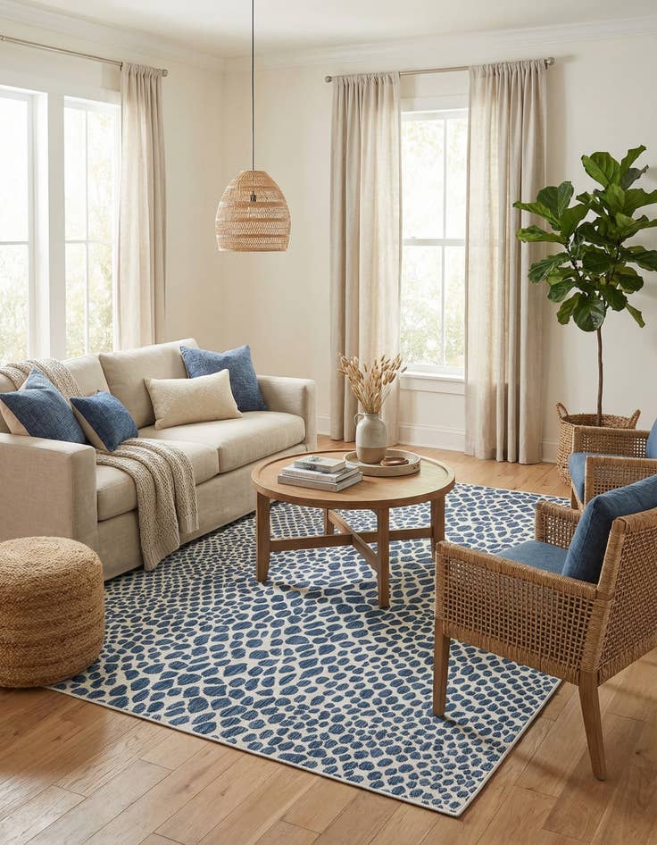 Detail image of  7' x 10'  Washable Jill Zarin Cape Town Indoor / Outdoor Rug