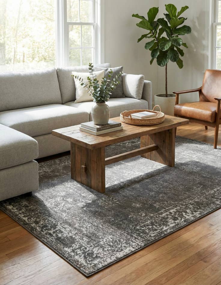 Detail image of 5' 3 x 8' Monaco Rug With Pad Bundle