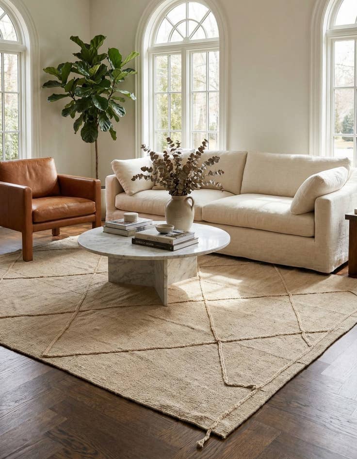 Detail image of 7' 11 x 9' 6  Hand Knotted Darya Wool Rug