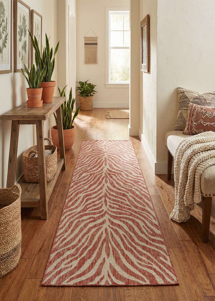 2' 7 x 10' Easy-Clean Safari Indoor / Outdoor Runner Rug