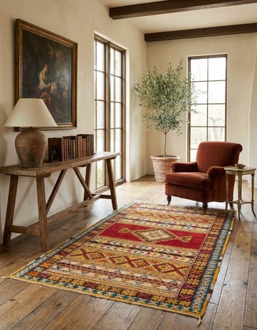 4' 10 x 8' 6 Hand Knotted Anatolian Wool Rug