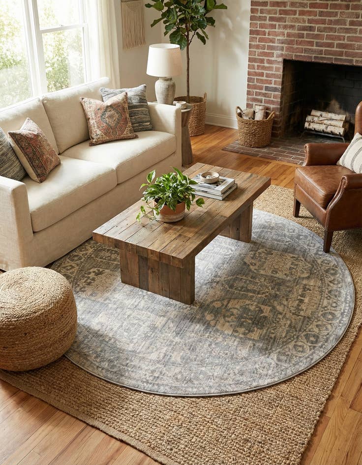 Detail image of 7' x 7' Lola Round Rug