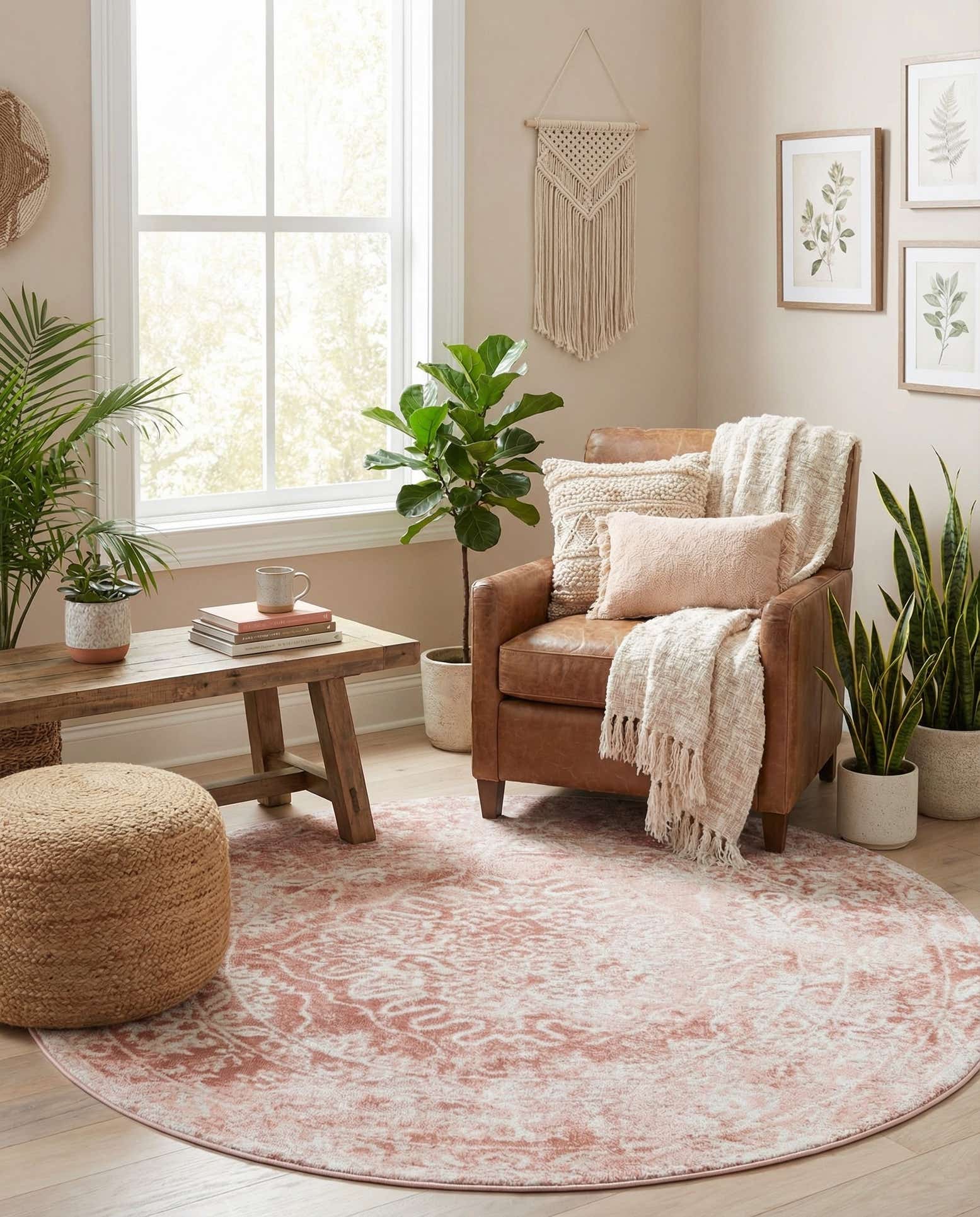 5' 3 x 5' 3 Oxford Round Rug