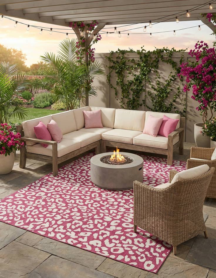 Detail image of 10' x 14' Easy-Clean Safari Indoor / Outdoor Rug
