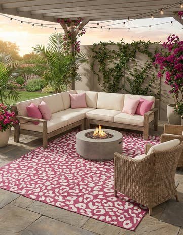 10' x 14' Easy-Clean Safari Indoor / Outdoor Rug