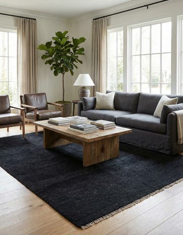 5' 9 x 8' 1 Hand Knotted Moroccan Wool Rug