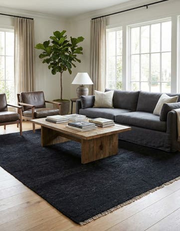 5' 9 x 8' 1 Hand Knotted Moroccan Wool Rug