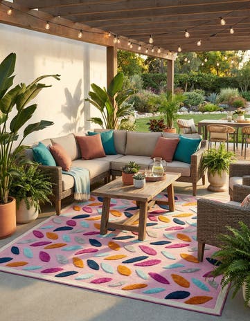 7' 10 x 10' Easy-Clean Aruba Indoor / Outdoor Rug