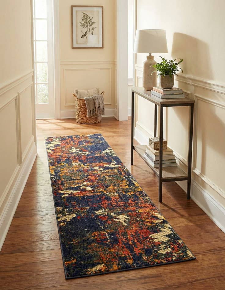 Detail image of 2' x 8'  Washable Haerfest Runner Rug