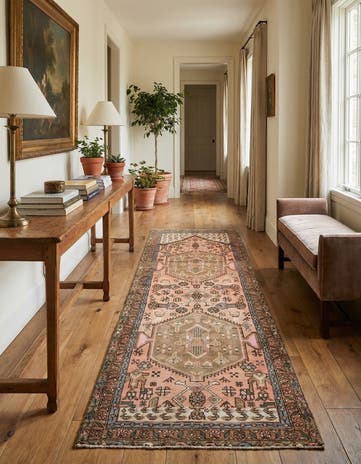 3' 3 x 9' 6 Hamedan Runner Rug