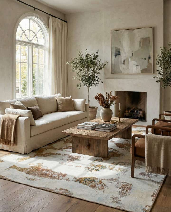6' 8 x 10' Hand Knotted Ultra Vintage Persian Wool Rug