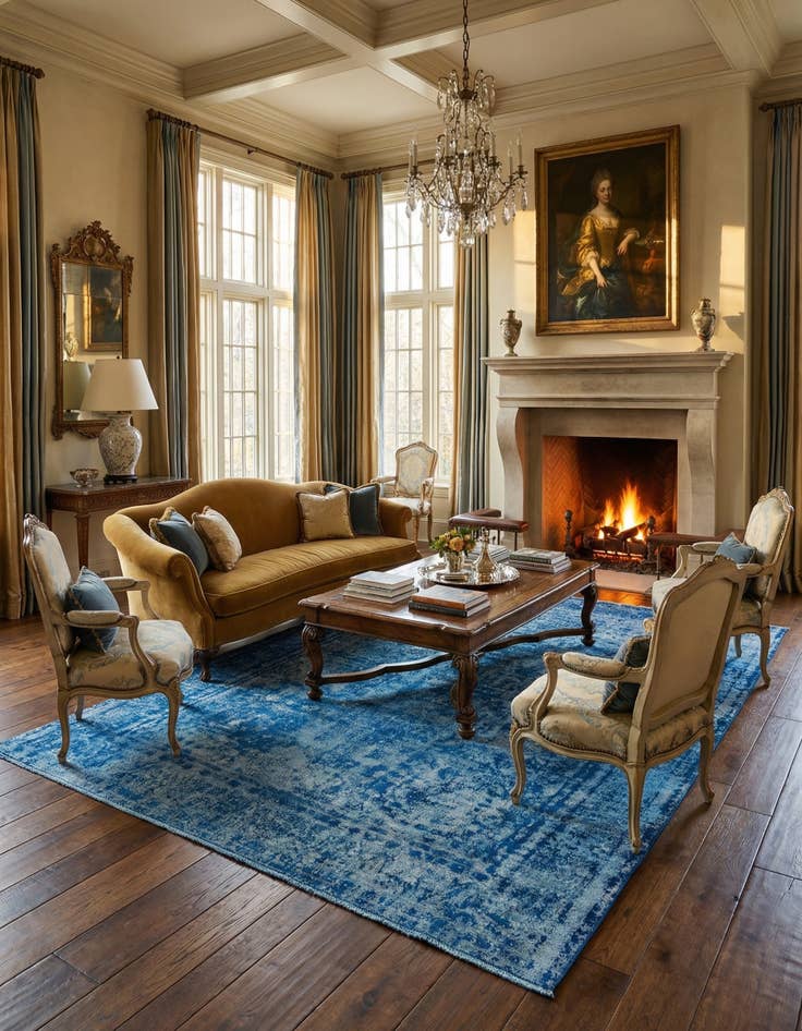 Detail image of 9' 2 x 13' 3 Vintage Royal Wool Rug