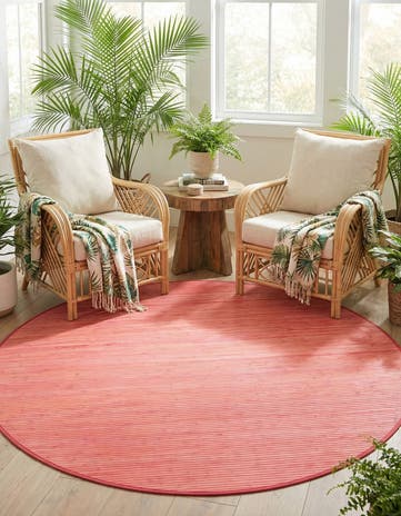 7' x 7' Bamboo Round Rug