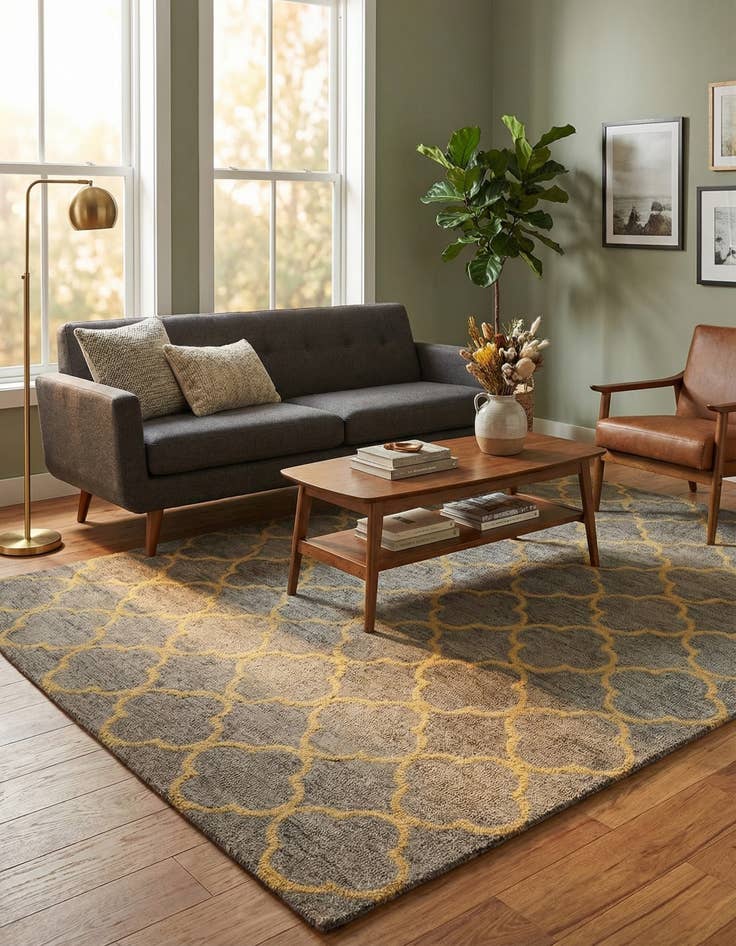 Detail image of 5' 1 x 8' 1 Luna Wool Rug