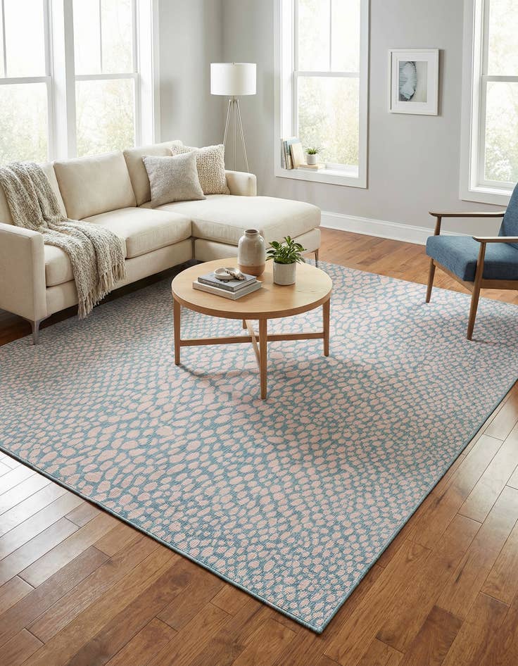 Detail image of 13' x 13'  Washable Jill Zarin Cape Town Indoor / Outdoor Square Rug