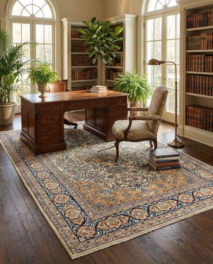Detail image of 210cm x 340cm Kashan Rug