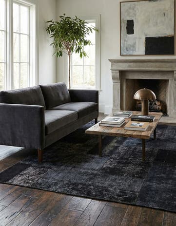 4' 6 x 6' 10 Hand Knotted Ultra Vintage Persian Wool Rug