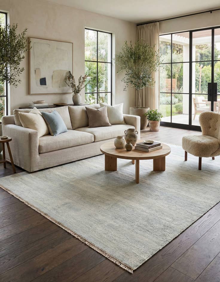 Detail image of  7' 11 x 9' 9 Kamla Wool Rug