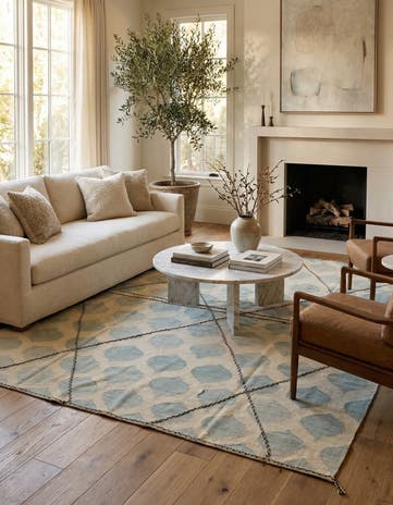 8' 2 x 9' 8 Hand Woven Kilim Modern Wool Rug