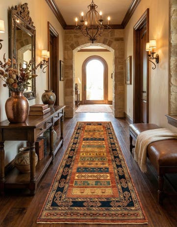 2' 7 x 10' 2 Luribaft Wool Runner Rug