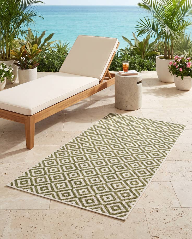 Detail image of 3' x 5' 3 Easy-Clean Jill Zarin Costa Rica Indoor / Outdoor Rug