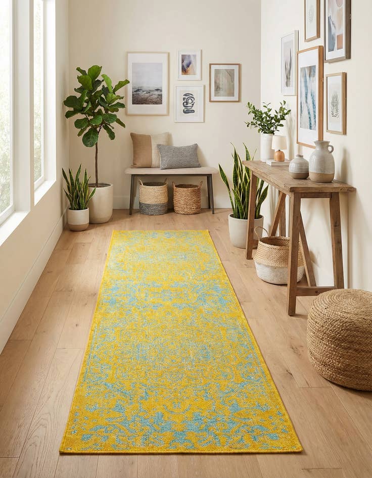Detail image of 2' x 8' Easy-Clean Jill Zarin Dubai Indoor / Outdoor Runner Rug
